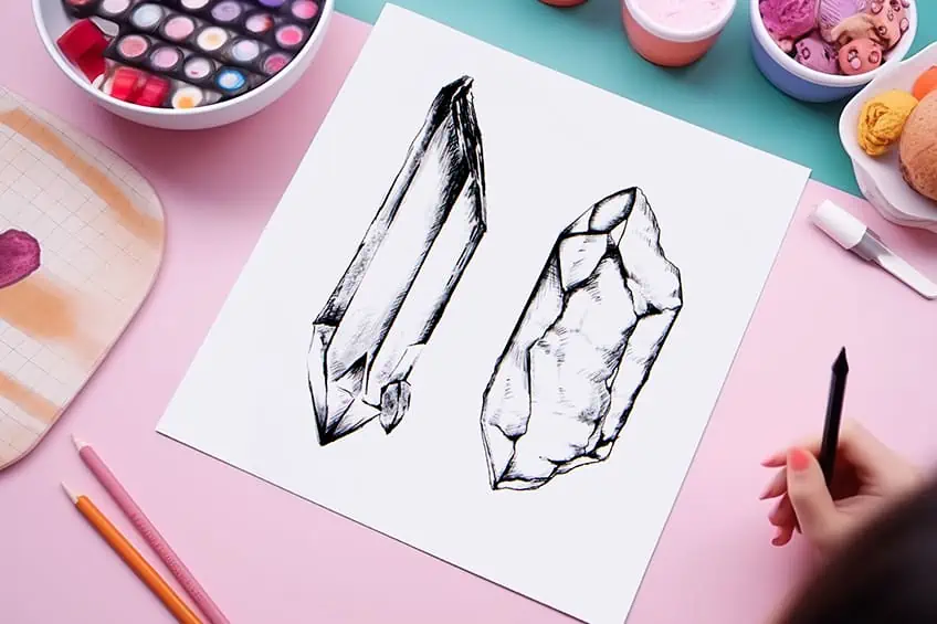 crystal drawing