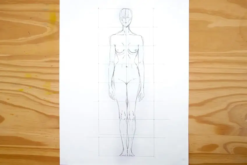 dibujo de la anatomía humana