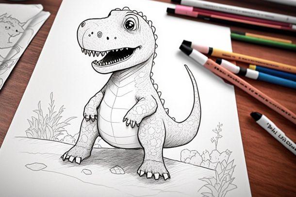 Dinosaur Coloring Pages - Dive into the World of Dinosaurs