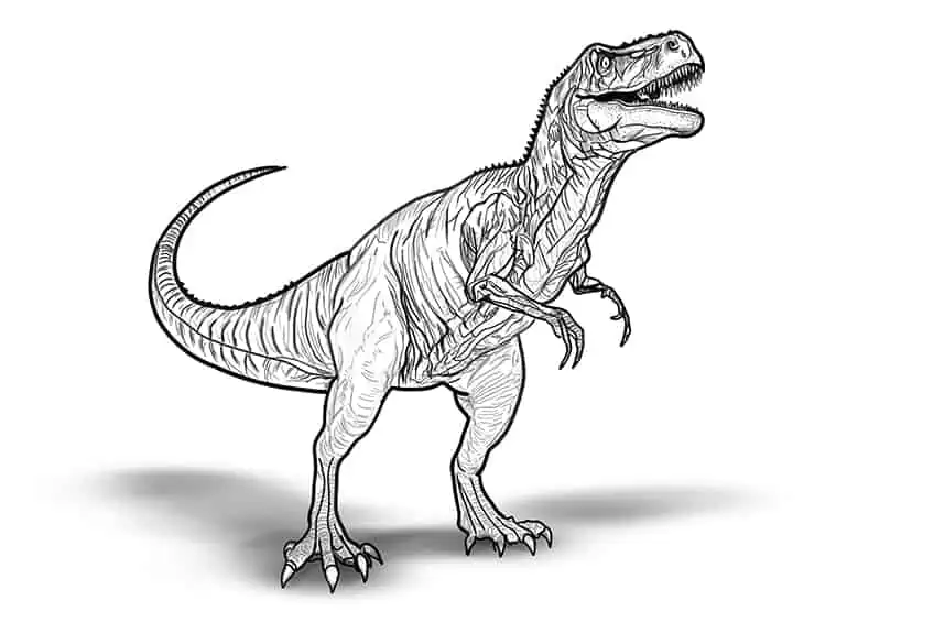 dinosaure dessin facile