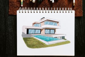 Haus zeichnen - Eine moderne Hauszeichnung erstellen