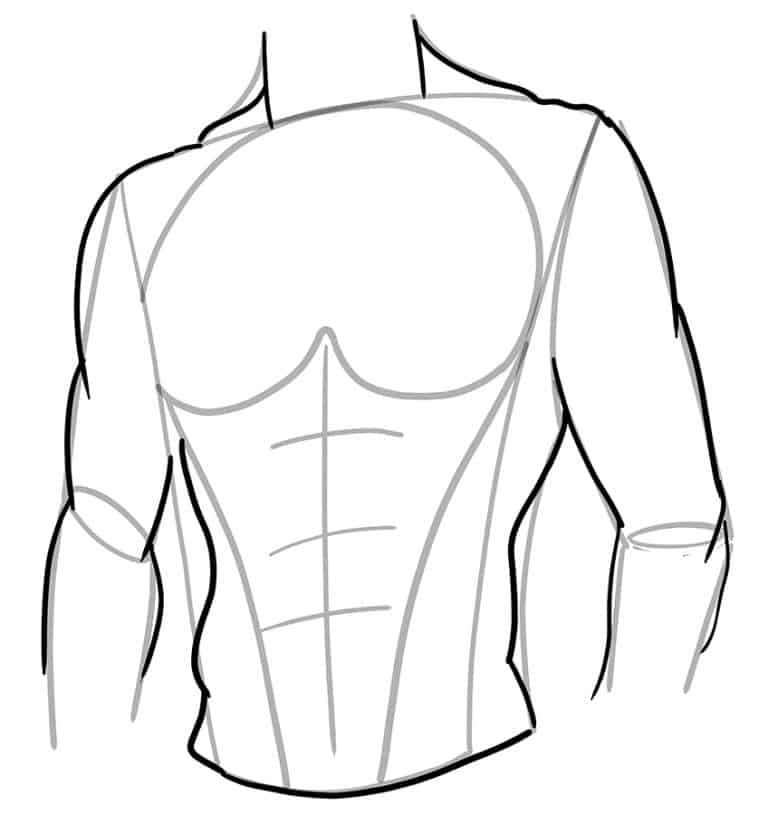 Abs Drawing Create a Muscular Drawing of Abs