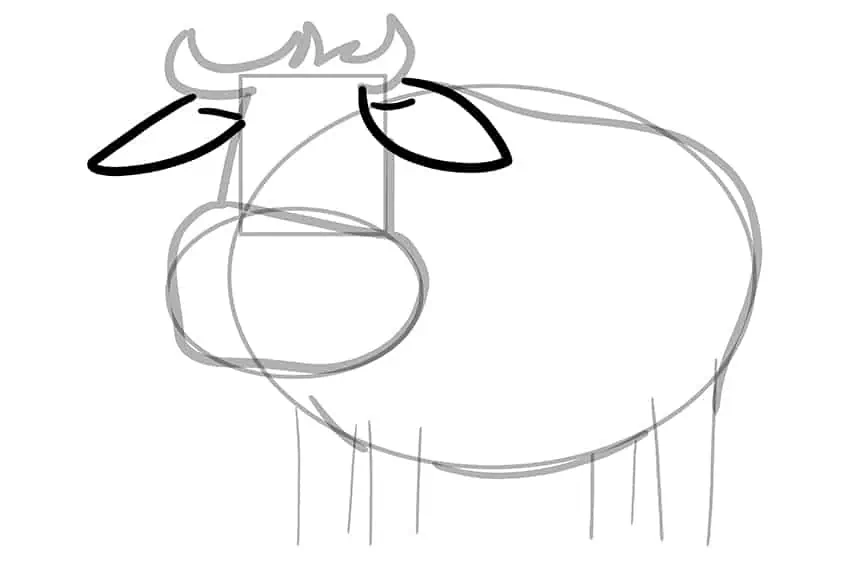 Comment dessiner une vache 07