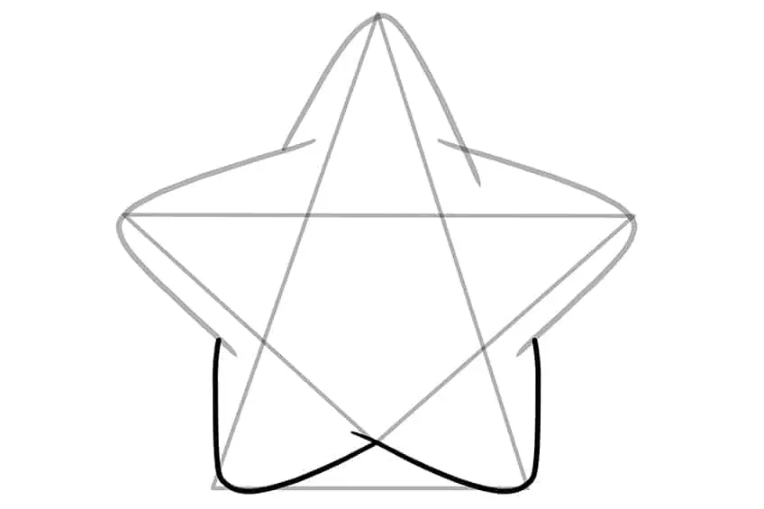Disegno della stella 05