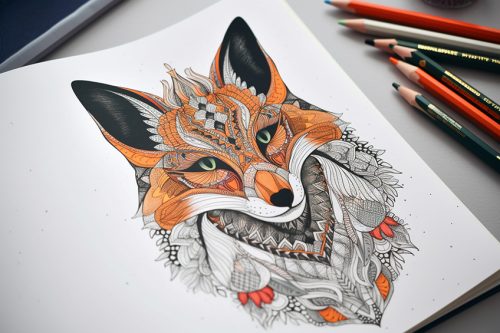  Mandala Tiere zum Ausmalen - Faszinierende Malvorlagen Illustration 