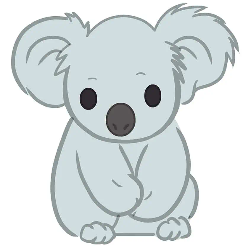 Как нарисовать коалу 12