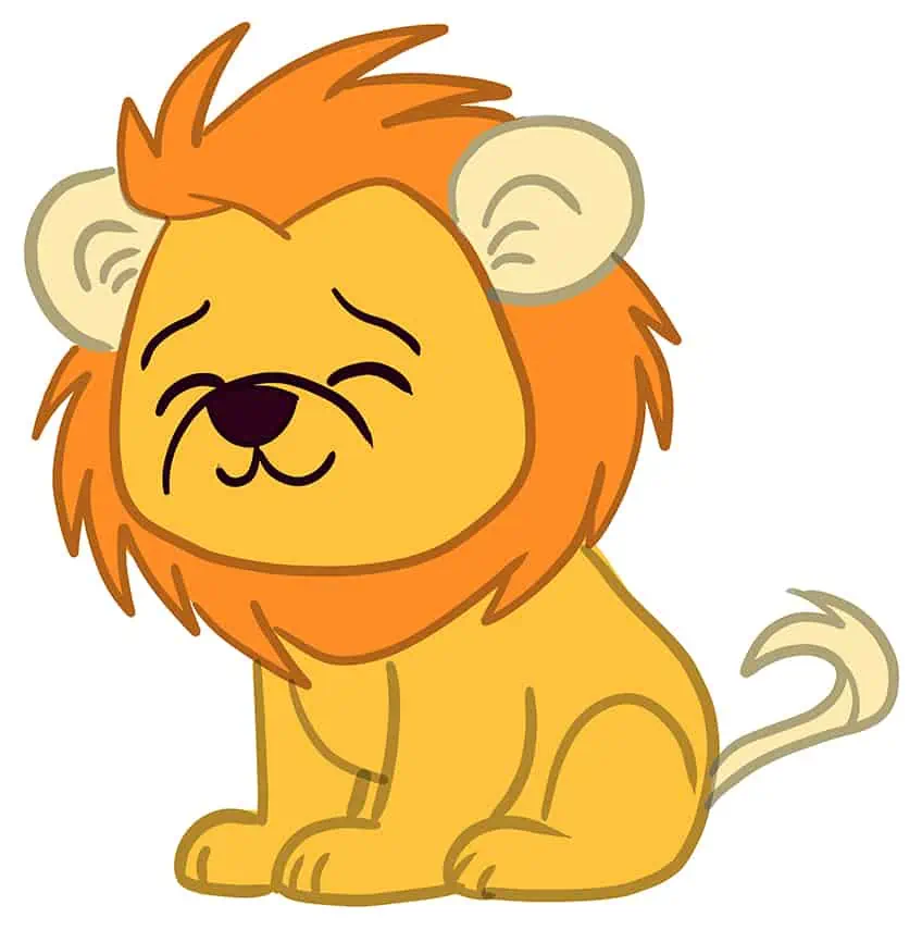 Comment dessiner un lion 15