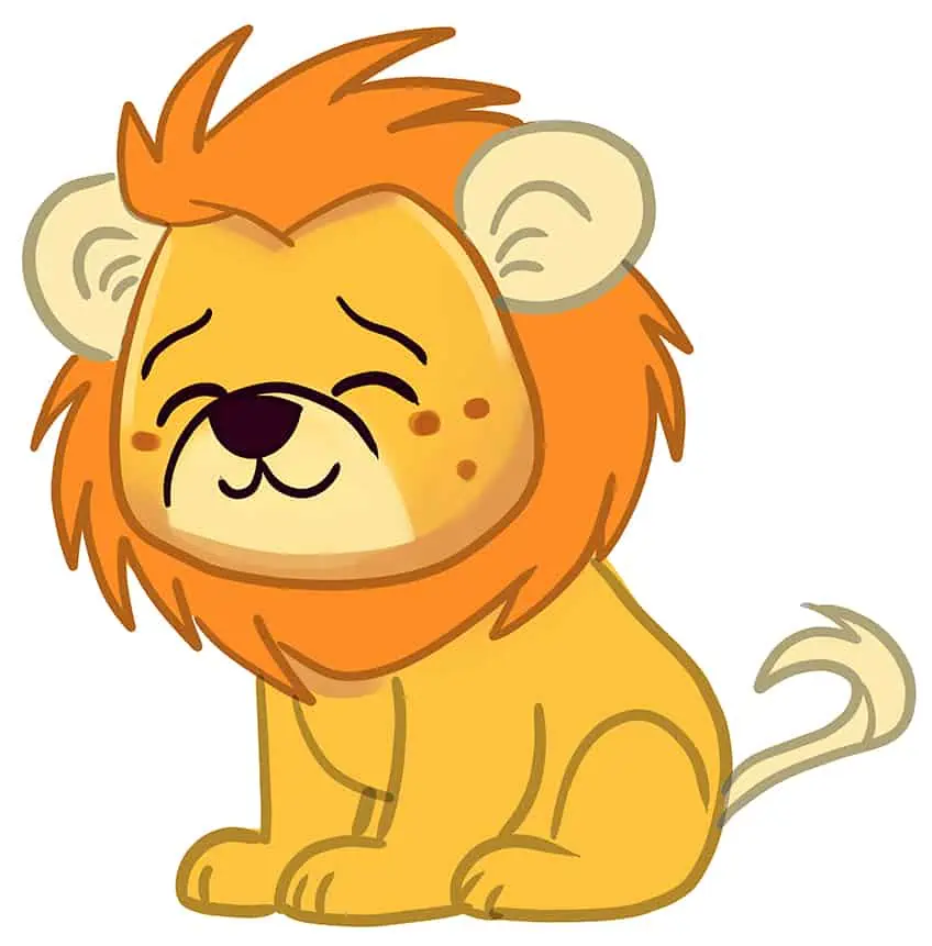 Cómo dibujar un león 16