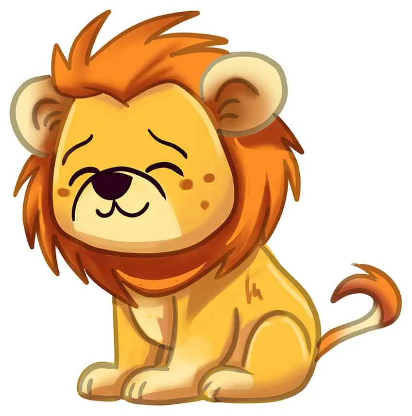 Cómo dibujar un león fácil 19