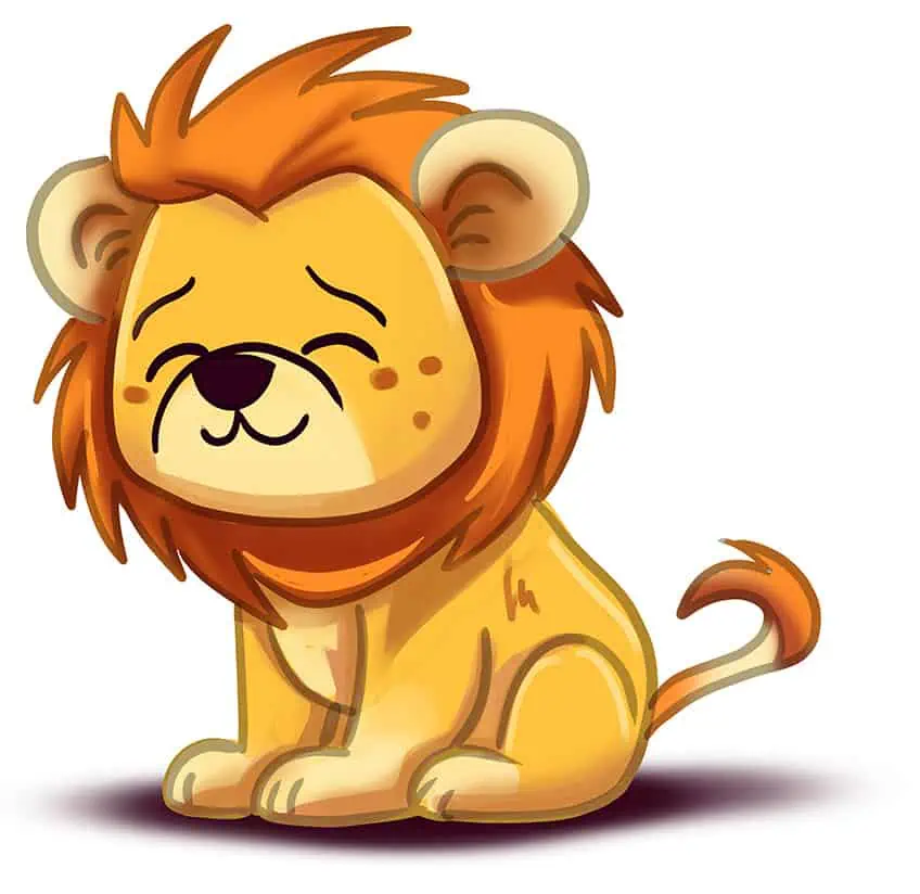 dessin lion