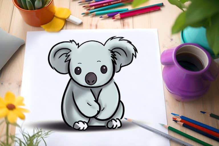 Koala zeichnen – Male einen niedlichen Koala Bär