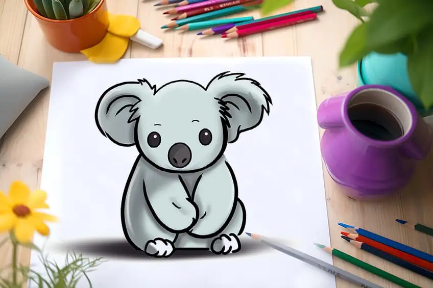 koala zeichnen