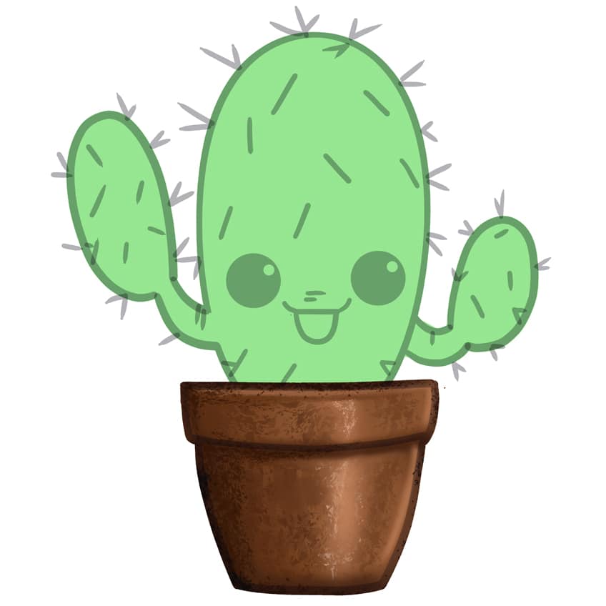 cactus drawing 11
