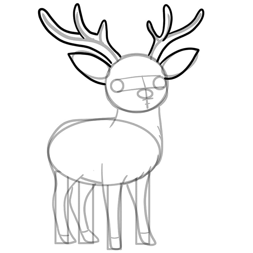 deer drawing 08