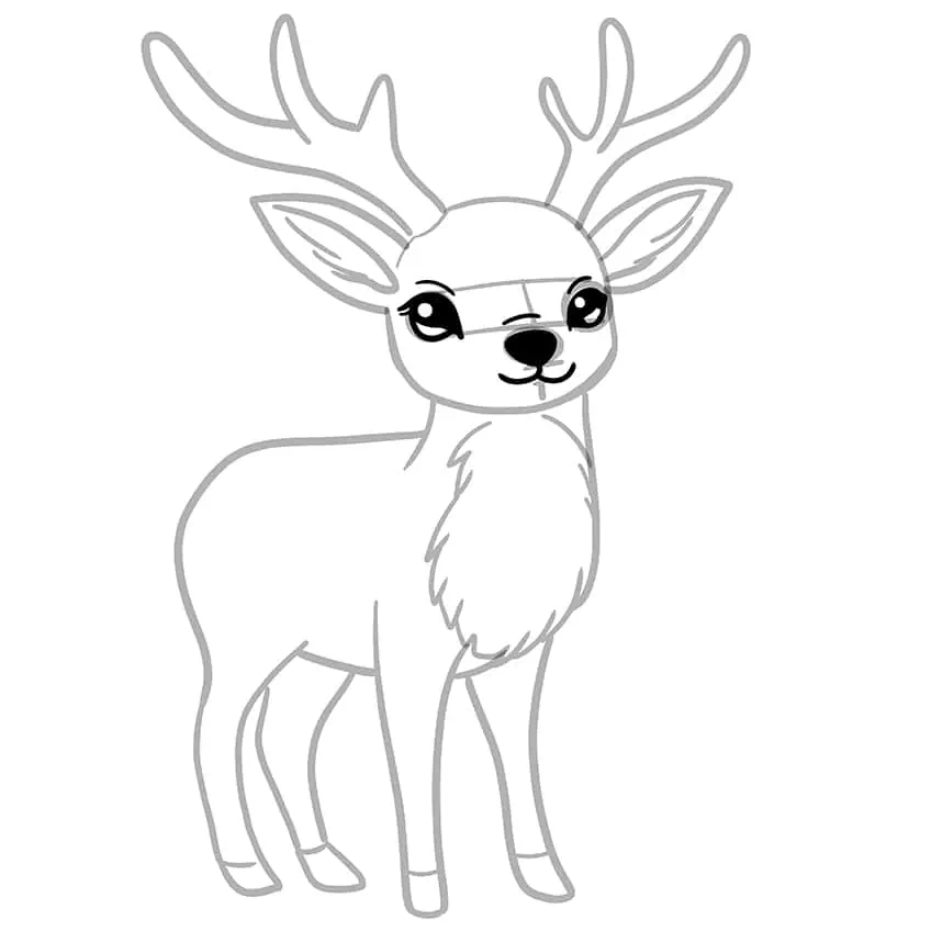 deer drawing 10