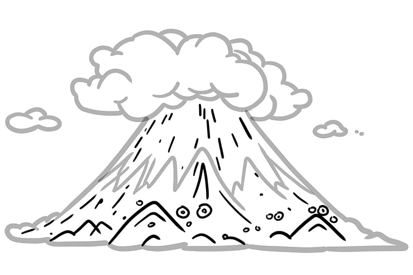 volcano drawing 06