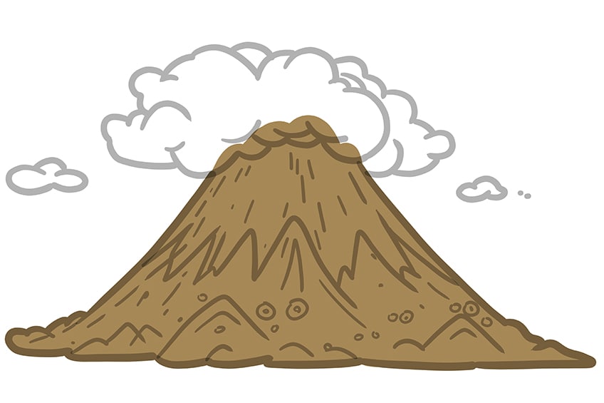 volcano drawing 07