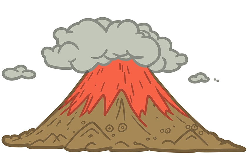 volcano drawing 09