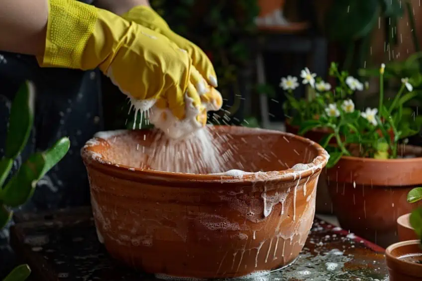 Cleaning Terracotta Pots