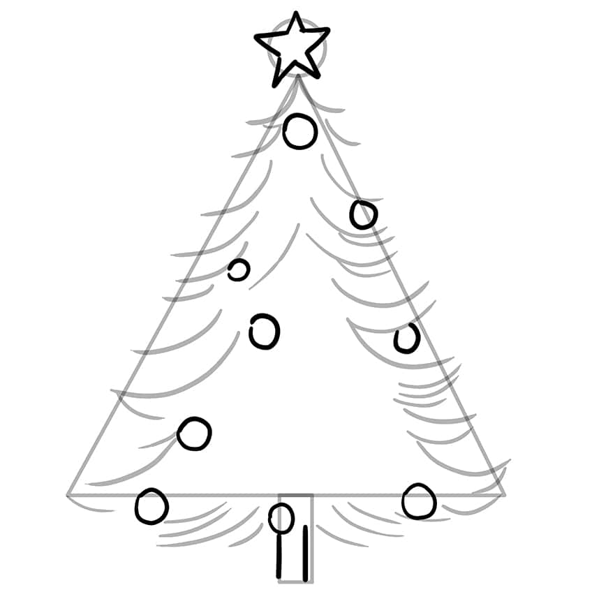 christmas tree drawing 04