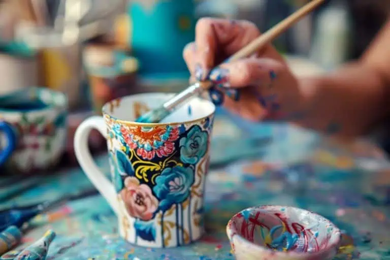 how to paint mugs