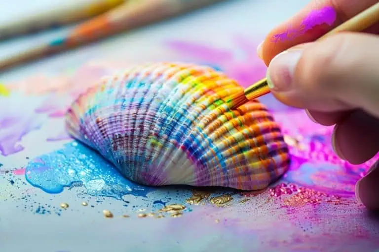 how to paint seashells