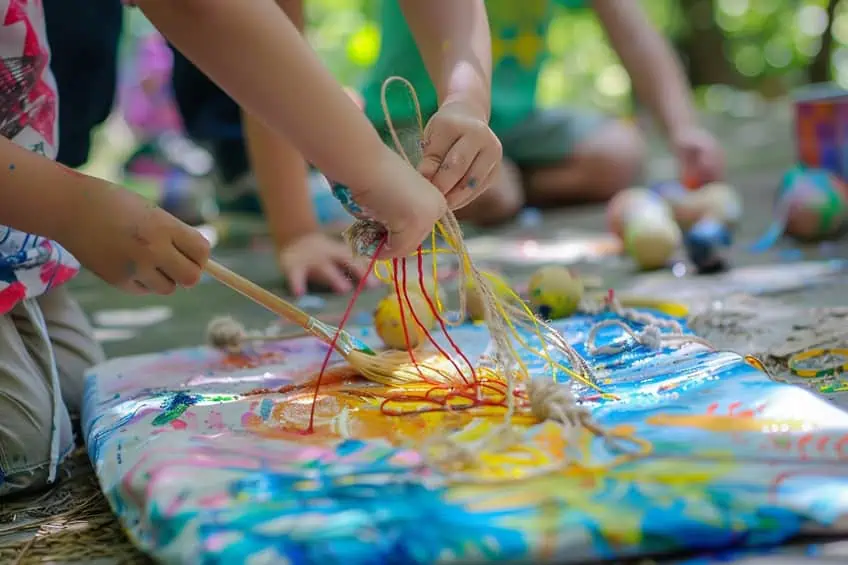 string painting for kids