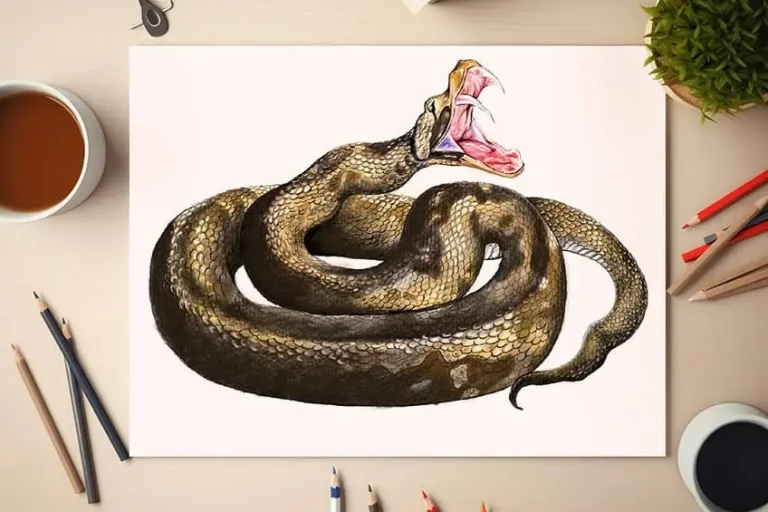 Schlange zeichnen – Detaillierte Anleitung mit Bildern