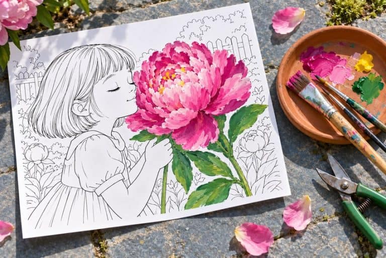 Flower Pattern Coloring In Flower Coloring Pages - 38 Sheets from Easy to Detailed