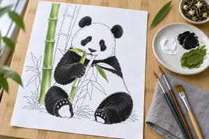 Panda Ausmalbilder - 32 gratis Motive für Kinder