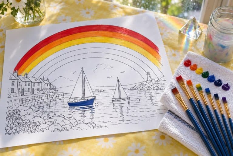 Rainbow Coloring Pages - 36 New Free Designs