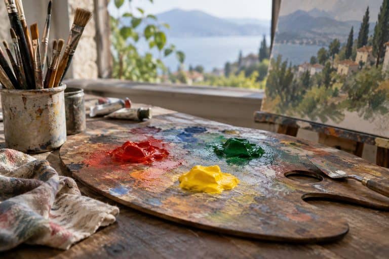what color does red and green make — Material study